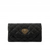 Bolso de hombro para mujer 048g negro caviar