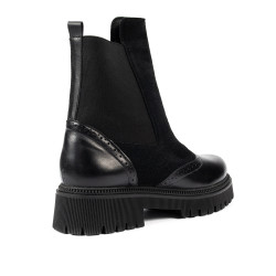 Botines de mujer 3390 negro combinado