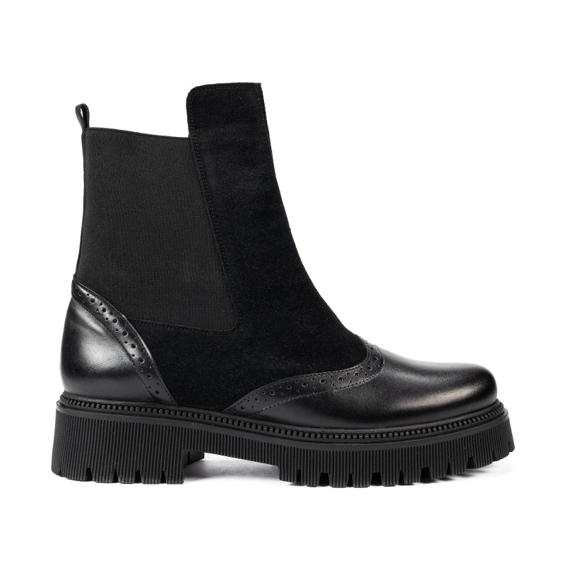 Botines de mujer 3390 negro combinado