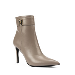 Botines con tacón mujer 1400 capuchino