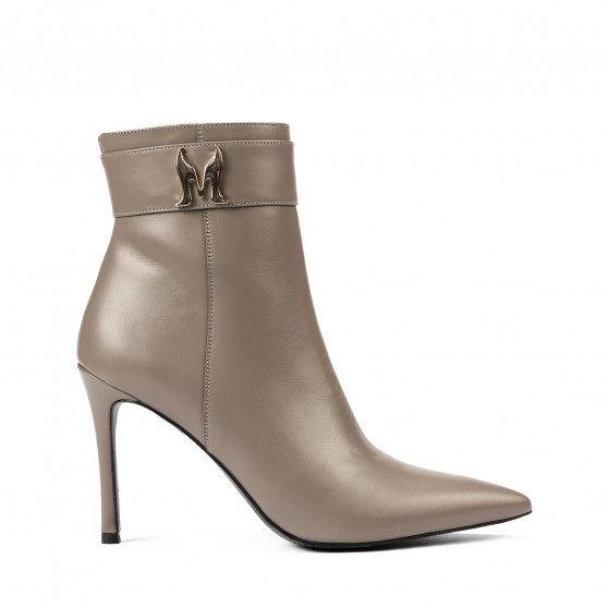 Botines con tacón mujer 1400 capuchino