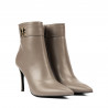 Botines con tacón mujer 1400 capuchino