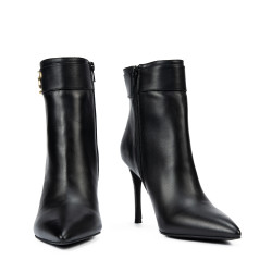 Botines con tacón para mujer 1400 negro