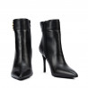 Botines con tacón para mujer 1400 negro