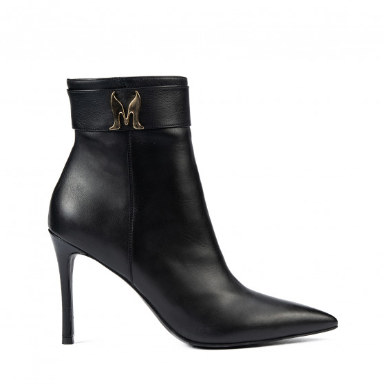 Botines con tacón para mujer 1400 negro