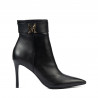Botines con tacón para mujer 1400 negro