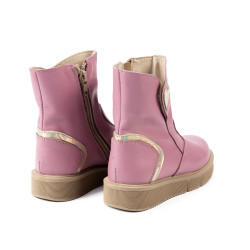 Botines para niños pequeños 110c rosa combinado
