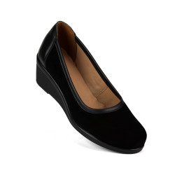 Zapatos casuales de mujer 6094 bufo negro combinado
