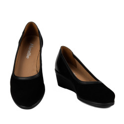 Zapatos casuales de mujer 6094 bufo negro combinado
