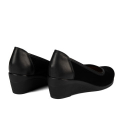 Zapatos casuales de mujer 6094 bufo negro combinado