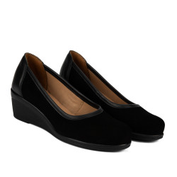 Zapatos casuales de mujer 6094 bufo negro combinado