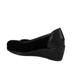 Zapatos casuales de mujer 6094 bufo negro combinado