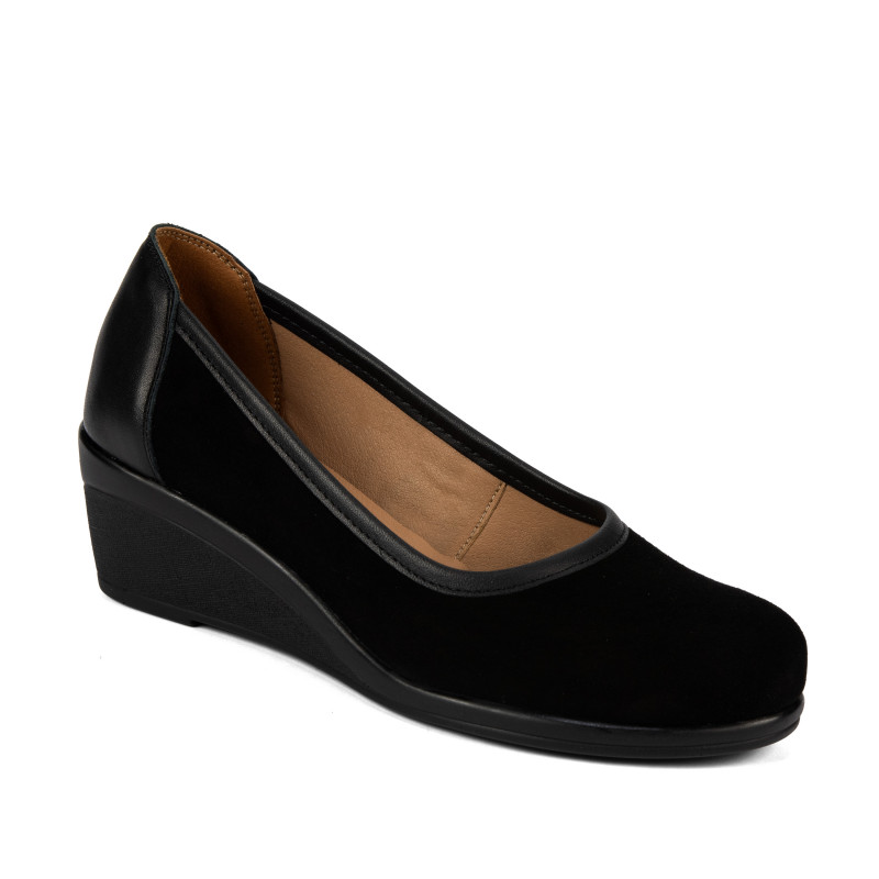 Zapatos casuales de mujer 6094 bufo negro combinado