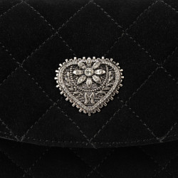 Bolso de mujer de hombro 048g 01 ante negro