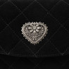 Bolso de mujer de hombro 048g 01 ante negro