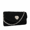 Bolso de mujer de hombro 048g 01 ante negro