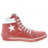 Botas mujer 3274 rojo+blanco
