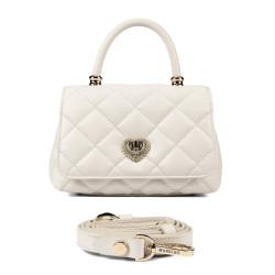 Bolso de mujer de hombro 049g panna saffiano