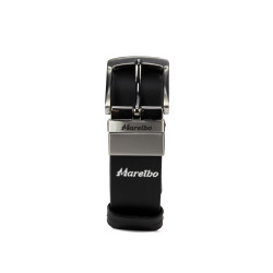 Cinturón para hombres 71b bicolor negro+negro caviar