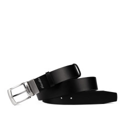 Cinturón para hombres 71b bicolor negro+negro caviar