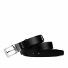Cinturón para hombres 71b bicolor negro+negro caviar