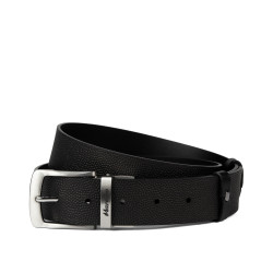 Cinturón para hombres 71b bicolor negro+negro caviar
