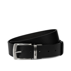 Cinturón para hombres 71b bicolor negro+negro caviar