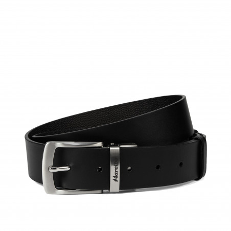Cinturón para hombres 71b bicolor negro+negro caviar