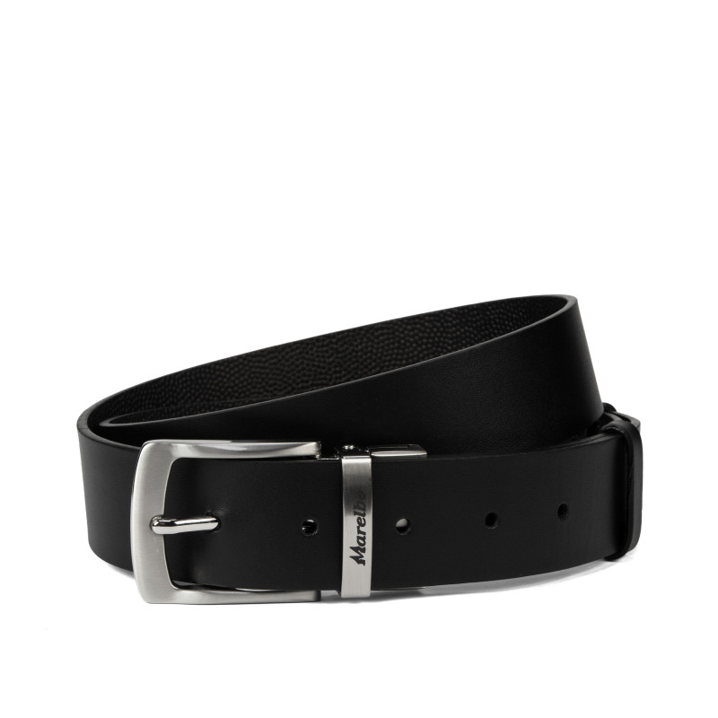 Cinturón para hombres 71b bicolor negro+negro caviar