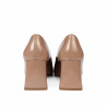 Zapatos elegantes de mujer 1324 charol beige