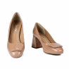 Zapatos elegantes de mujer 1324 charol beige