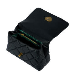 Bolso de hombro de mujer 049g biz negro