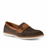 Mocasines de mujer 6100 bufo café combinado