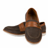 Mocasines de mujer 6100 bufo café combinado