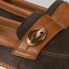 Mocasines de mujer 6100 bufo café combinado