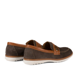 Mocasines de mujer 6100 bufo café combinado