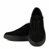 Zapatos casuales para mujer 6095 en negro gamuza