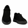 Zapatos casuales para mujer 6095 en negro gamuza