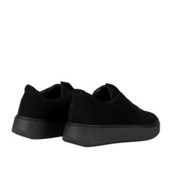 Zapatos casuales para mujer 6095 en negro gamuza