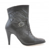 Botines de mujer 1102 negro combinado