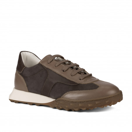 Zapatillas deportivas mujer 6097 arena velur combinado