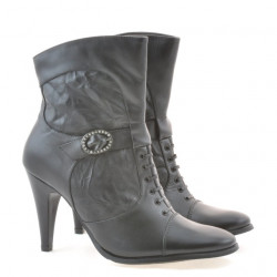 Botines de mujer 1102 negro combinado