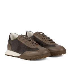 Zapatillas deportivas mujer 6097 arena velur combinado