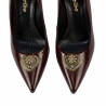 Zapatos elegantes para mujer 1363 charol burdeos