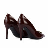 Zapatos elegantes para mujer 1363 charol burdeos