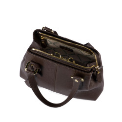 Bolso de mujer de hombro 004-1g chocolate oscuro