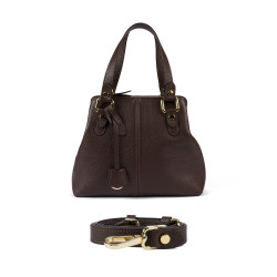 Bolso de mujer de hombro 004-1g chocolate oscuro