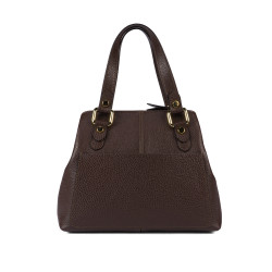 Bolso de mujer de hombro 004-1g chocolate oscuro