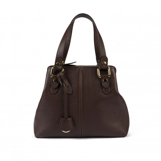 Bolso de mujer de hombro 004-1g chocolate oscuro