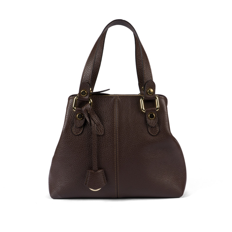Bolso de mujer de hombro 004-1g chocolate oscuro